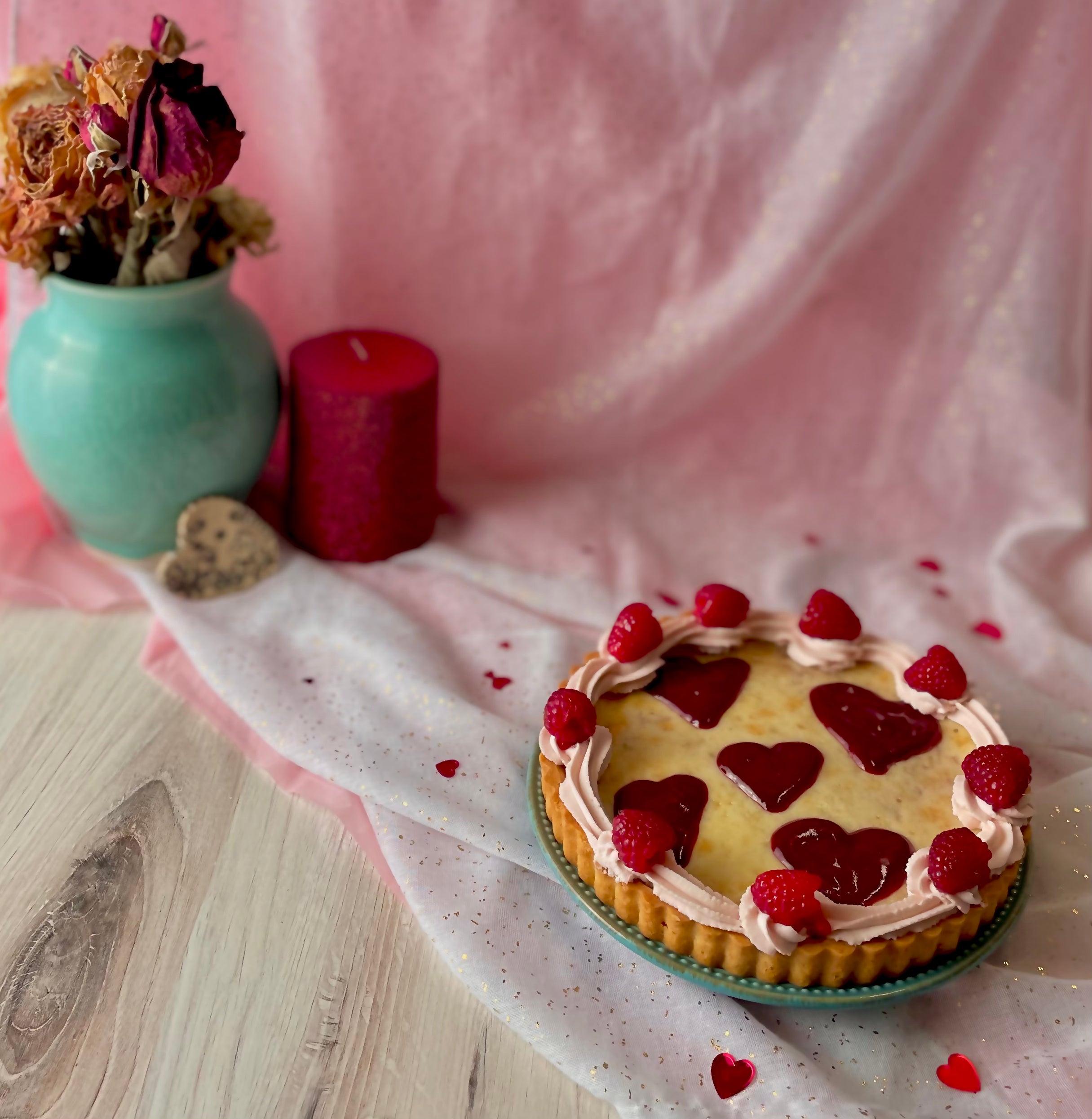 Raspberry Cheesecake Tart